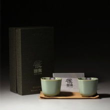 问鼎 开片汝瓷 问鼎鼎峰汝窑茶杯汝窑茶具天青色 四方高杯 200ml以下 母婴 食品 数码 家电 百货比价
