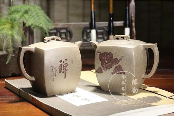 四方禅紫砂壶 简线条描绘四方，品禅意优雅静心